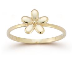 Discover the essence of simplicity and elegance with the Puffed Single Flower Ring. This 14K gold ring captivates with its beautifully crafted puffed flower design, featuring five delicate petals that embody timeless beauty and grace. A perfect blend of sophistication and charm, it's an exquisite choice for those who appreciate the finer things in life. From Luminosa Gold. Flower Wedding Rings, Flower Wedding Ring, Simple Engagement, Gold Flower Ring, Simple Engagement Rings, Rings Diamond, Single Flower, Gold Flower, 14k Gold Ring