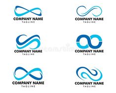 set of abstract logo design elements for company name and business card or t - shirt