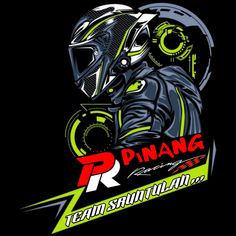 an image of a person wearing a helmet with the words r p anang on it