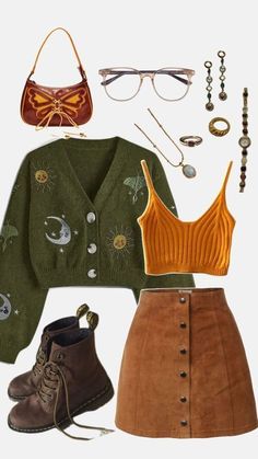 Event Hair, Mode Hippie, Aesthetic Cottagecore, Harmony With Nature, Cottagecore Outfits, Earthy Outfits, Estilo Hippie, Hippie Outfits, Really Cute Outfits