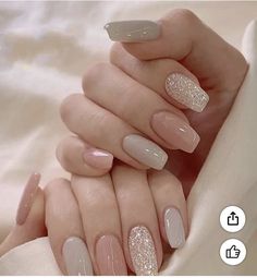 Korean Winter Nails, Bridal Nails Designs, Engagement Nails, Bridesmaids Nails, Bridal Nail Art, Wedding Nails Design, Nail Art Wedding