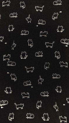 an image of animals drawn on a black background