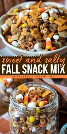 Sweet and salty come together in this delicious and easy-to-make fall snack mix. It’s a wonderful medley of flavors that is all treats with no tricks. I know you’re going to love it as much as I do. Fall Snack Mix Recipes, Fall Chex Mix Recipes, Chex Recipes, Snack Mix Recipe, Autumn Treats, Fall Goodies, Thanksgiving Snacks