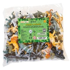 Jungle Animals Bulk Bag Mini Figures Safari Ltd - Radar Toys Safari Toys, Baby Zoo Animals, Wild Safari, Zoo Babies, Miniature Figures, Animal Figures, Jungle Animals, Montessori Toys, Animal Figurines