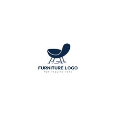 the furniture logo is designed to look like an egg chair