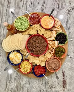 a platter filled with different kinds of food