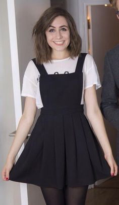 Black Pinafore, Dodie Clark, Fashion Icon, Overall Dress, Looks Vintage, Cutie Patootie, Outfits Casuales, Fashion Sense