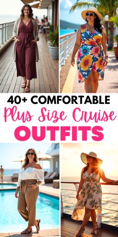 Embrace your curves with 43 amazing plus-size cruise outfits that combine comfort, style, and elegance, perfect for your next vacation!