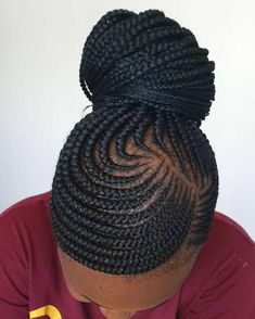 Medium Size Braids, Cornrows Updo, Lemonade Braids Hairstyles, Lemonade Braids, Feed In Braids Hairstyles, African Hair Braiding Styles, Bun Updo, Braided Cornrow Hairstyles, Braided Ponytail Hairstyles