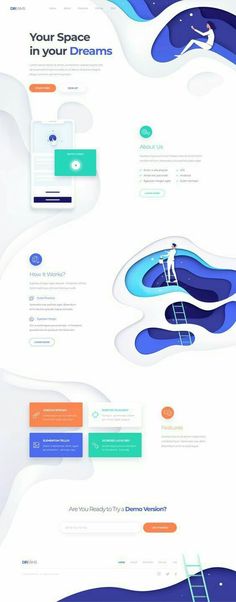 the website design is designed to look like an ocean wave