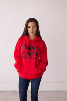 Get a laugh with our original funny zombie hoodie! Perfect for fans of undead movies and TV shows. A hilarious gift for anyone who appreciates a good brain joke! Long Sleeve Hoodie With Skull Print For Halloween, Halloween Hoodie With Skull Print, Black Long Sleeve Horror Sweatshirt, Horror Hoodie, Horror Movie Hoodies, Zombie Humor, Buy Hoodies, Zombie T Shirt, Funny Costumes