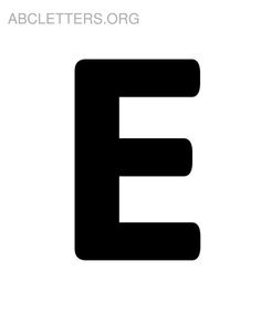 the letters e are black and white