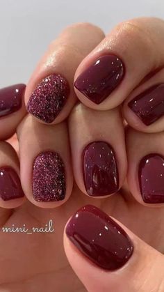 Maroon Nail, Money Nails, Short Fake Nails, Her Nails, Gray Nails, Super Nails, Ideas Nails, Pedicure Nail Art, Dipped Nails