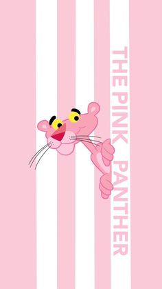 the pink panther movie poster with an image of a cartoon character on it's face