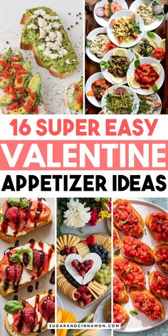 valentine's day appetizer ideas that are super easy to make and delicious