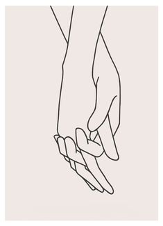 Lineart Holding Hands Beige - Avemfactory Mama Tattoo, Emoji Love, Line Art Design, Dot Work Tattoo, Dusseldorf, Black White Gold, Hand In Hand, Diy Art Painting, Art Inspiration Drawing