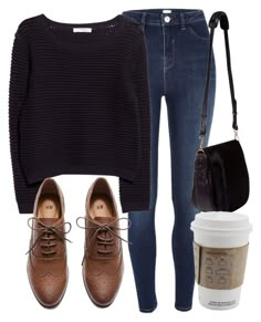 "Untitled #4134" by laurenmboot ❤ liked on Polyvore Oxford Shoes Outfit, Mode Tips, Brown Shoes, Boots Outfit