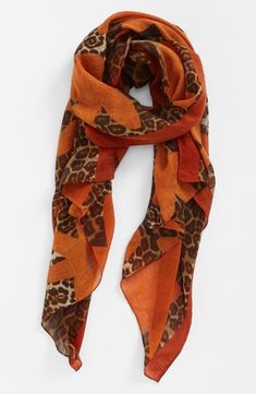 Leopard Flower, Bold Flowers, Jenifer Aniston, Cute Scarfs, Animal Print Scarf, Pretty Scarves, Flower Scarf, Printed Scarf