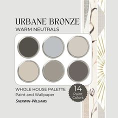 the urbane bronze warm neutrals are available in four different colors, including white and gray