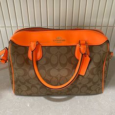 In Perfect Mint Condition No Flaws! Bags Coach, Coach Bag, Orange Brown, Brown Orange, Coach Bags, Mint Condition, Shoulder Bags, Bag Lady, Mint