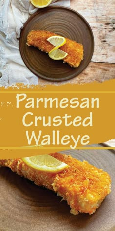 the cover of parmesan crusted walleye