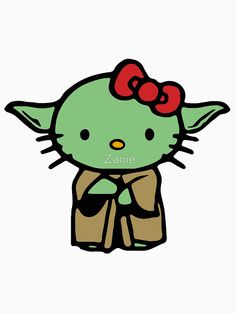 an image of a hello kitty with a bow on her head