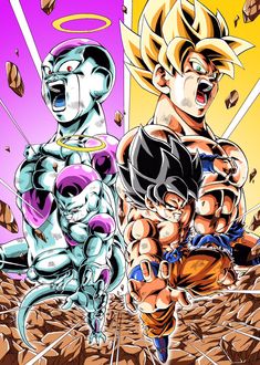 Goku And Frieza Wallpaper, Frieza And Goku, Goku And Frieza, Goku Frieza, Image Dbz, Dragon Ball Tattoo, Dragon Ball Super Wallpapers, Goku Vs, Dragon Ball Super Artwork