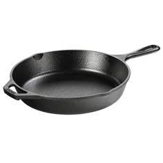 an empty frying pan on a white background