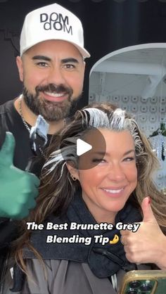 Grey Blending For Brunettes, How To Hide Grey Hair Dark Brown, How To Blend Gray Hair With Brown, Hiding Grey Hair Dark Brown, Covering Grey Hair With Highlights, Grey Coverage Hair Dark Brown, Grey Underneath Hair, How To Cover Gray Hair, Hair Color For Grey Hair Coverage