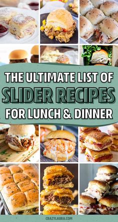 the ultimate list of slider recipes for lunch and dinner