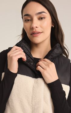 Add a stylish layer to your look with this contrast sherpa puffer vest, featuring a sleeveless mock neck and color-blocked design. Fully lined with side seam pockets, it’s the perfect blend of warmth and trend-forward style for any outdoor adventure. Sleeveless Mock Neck, Puffer Vest, Outdoor Adventure, Active Wear For Women, Mock Neck, Rocky, Extra Large, Puffer, Active Wear