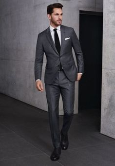 Custom Fashion Man's Charcoal Gray Suit Groom Tuxedos Casual Dinner Party Suit Terno Slim Fit, Suits Business, Cocktail Party Fashion, Wedding Suits For Men, Formal Wedding Suit, Groom Suit Grey, Terno Slim, Charcoal Gray Suit, Man Blazer