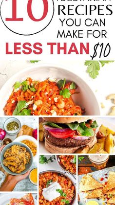 the top ten healthy recipes you can make for less than $ 10