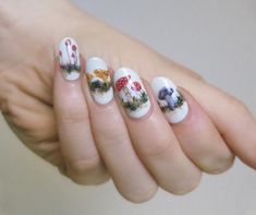 Cottagecore Nails, Nail Trend, Simple Nail Art Designs, Nail Swag, Gradient Nails, Nail Varnish, Easy Nail Art, Flower Nails