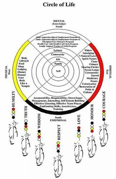 the circle of life is shown in red, yellow and black