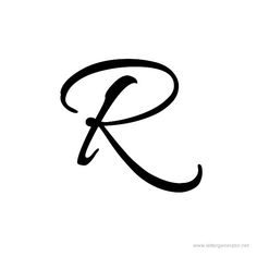 the letter r is inscribed in black ink