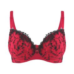 Material: Spandex, Polyester • Style: Push Up, Sexy • Decoration: Embroidery • Type: Bras, Underwire, Floral, Four Hook-And-Eye, Back Closure, Adjusted-Straps • Cup Shape: Three Quarters(3/4 Cup) Red Low-cut Party Bra, Fitted Red Bra For Summer, Red Party Bra, Red Fitted Bra For Parties, Red Padded Party Bra, Red Fitted Push-up Bra, Elegant Fitted Red Bra, Fitted Red Lace Bra, Fitted Red Push-up Bra