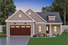 this is an artist's rendering of these garage plans