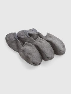 Soft knit no-show socks.  Elasticized top.  Reinforced toe and heel.  S/M: 20 cm toe length, 26 cm leg length.  M/L: 22 cm toe length, 28 cm leg length. Casual No-show Winter Socks, Casual Stretch No-show Socks, Comfortable No-show Socks, Stretch Gray Cotton Socks, Super Soft Stretch Comfortable Socks, Gray Non-slip No-show Socks, Super Soft Stretch Socks, Gray Comfortable No-show Socks, Comfortable Super Soft Stretch Socks