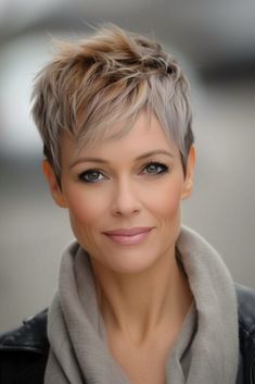 80's Hairstyle, Short Hair Pixie Cuts, Spiked Hair, Super Short Hair, Short Grey Hair, Edgy Short Hair, Choppy Hair, Sassy Hair, Very Short Hair