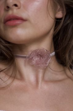 Items are handmade and delicate, please handle with care.  Each petal is handmade and sewn to create each flower for the choker. Chokers are adjustable. Art Nouveau Pendant, Flower Choker, Star Nails, Gold Flakes, Choker Necklaces, Style Expert, Glue On Nails, How To Do Nails, Dusty Rose