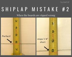 two pictures showing how to measure the height of a pole with measurements on each side