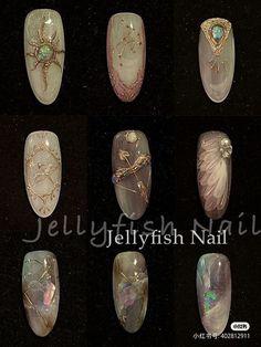 Victorian Nails, Mystical Nails, Whimsical Nails, Bohemian Nails, Nails Goth, 00s Mode, Nails Pretty, Hippie Nails, Vintage Nails