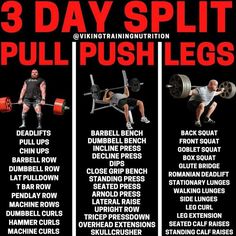 the 3 day split pull - ups list is shown in red and black, with instructions for