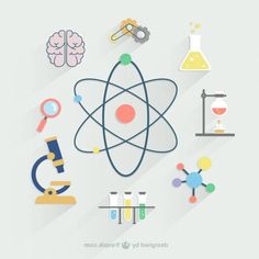 an image of science related items