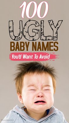 100 Ugly Girl Names And Ugly Boy Names You'd Want To Avoid : Want to know some of the ugliest baby names? We've scavenged the internet to look for some ugly girl names and ugly boy names that do not sound great.  #names #babynames #uglygirlnames #uglyboynames #boynames #gilrnames Funny Boy Names, Funny Baby Names, Most Unique Baby Names, Celestial Crochet, Top Baby Girl Names, Twin Names, Twin Baby Girls