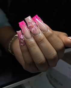 Overlay Nails, Latest Nail Designs, Coffin Nails Matte, Purple Acrylic Nails, Acrylic Toe Nails, Acrylic Nail Set, Edges Hair, Fancy Nails Designs