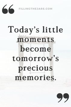 Todays little moments text quote on whitewashed summer beach swing background. Best Moments Quotes, Slow Down Quotes, Good Memories Quotes, Making Memories Quotes, June Quotes, Slow Summer, Quotes Literature, Precious Moments Quotes, August Quotes