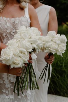 Bouquet, Wedding, All White Roses, Long stems, Middleton Lodge, Bridesmaid's Long Stem Bridesmaid Flowers, Long Stem White Roses Wedding Bouquet, Long Rose Bouquet, White Long Stem Roses, Bride Bouquet Roses White, Wedding White Rose Bouquet, White Flowers Bridesmaid Bouquet, Rose Bouquet Wedding White