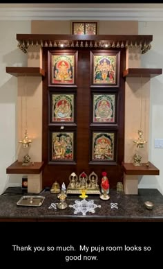 Gods Room Design, God Room Designs, Pooja Room Wall Designs, Modern Bedroom Tv Unit, Puja Room Door Design, Puja Room Design Indian, Pooja Room Ideas, Pooja Shelf